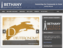 Tablet Screenshot of bethanybaptistchurch.com