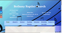 Desktop Screenshot of bethanybaptistchurch.org